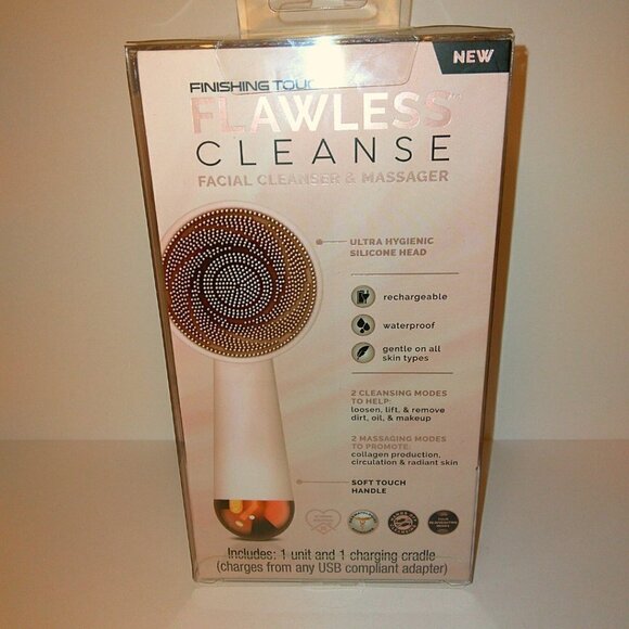 FACIAL CLEANSER & MASSAGER  ELECTRIC & RECHARGABLE -  NWT - Picture 3 of 6